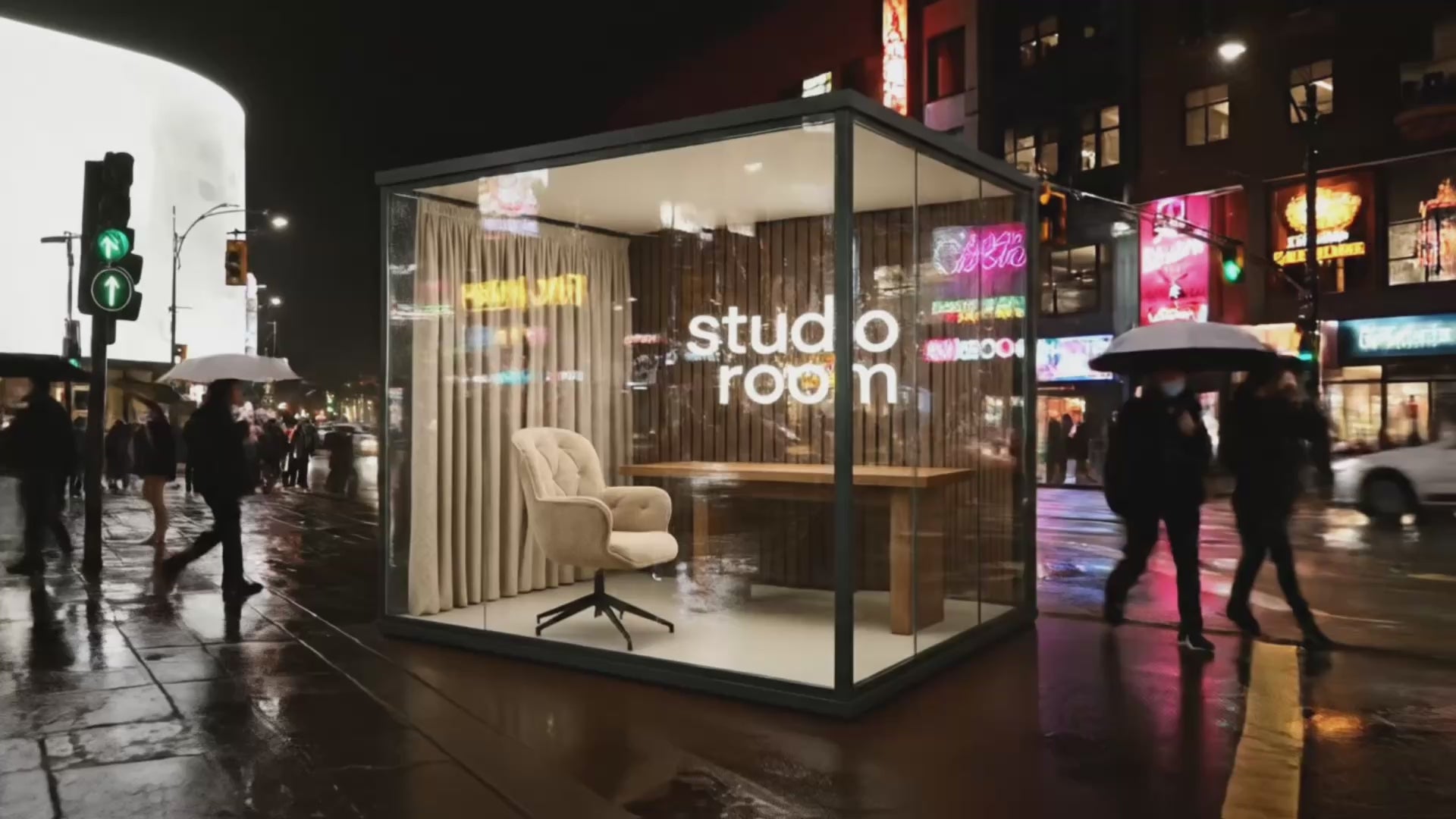 Ladda video: Reklamfilm Studioroom - Silence by Design som visar en tyst kontorslösning i en högljudd miljö